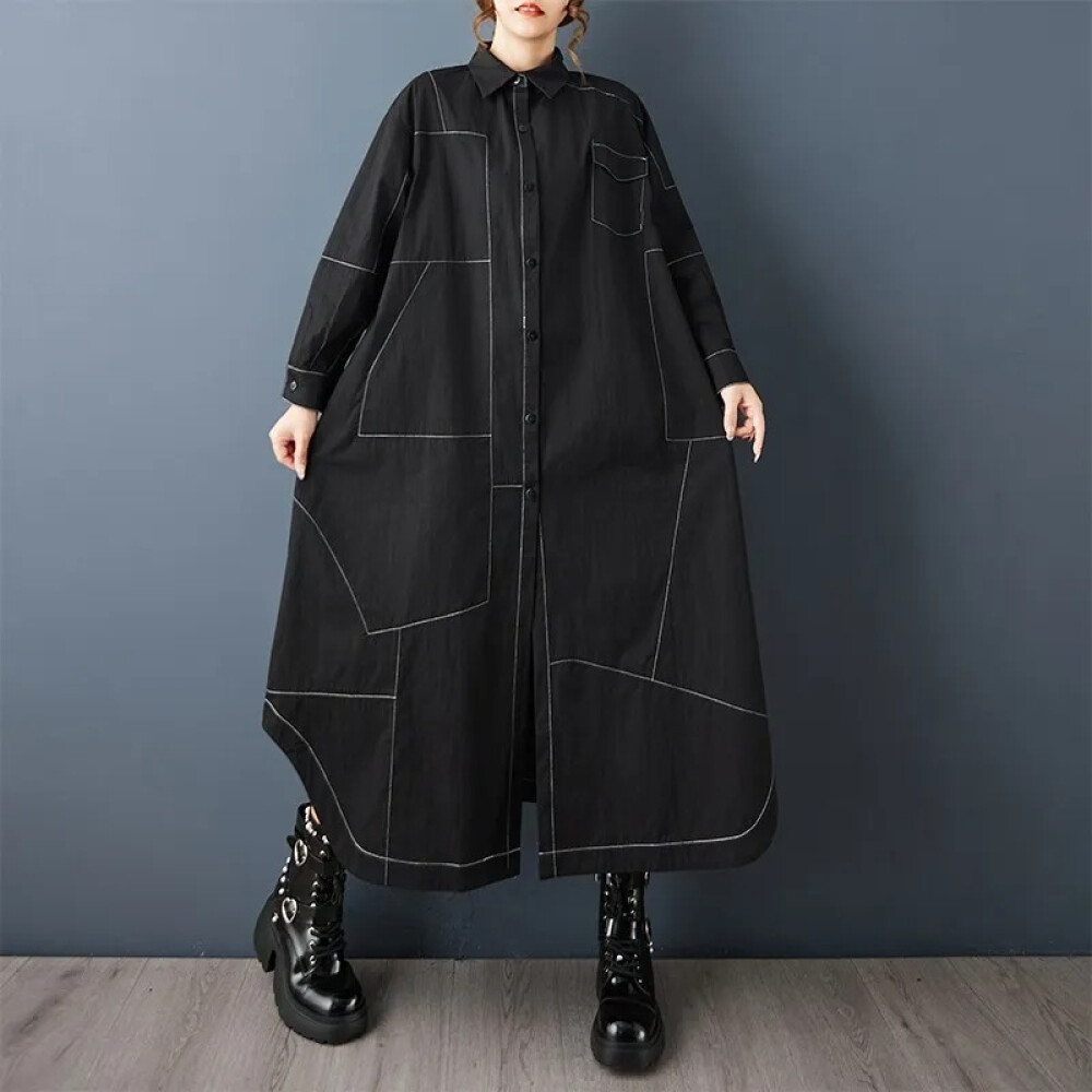 gaun korea wanita | gaun lengan panjang | dress korea modis | gaun harian wanita | dress hangout chi