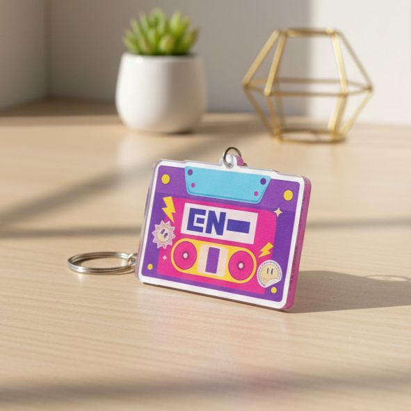 Gantungan Akrilik Enhypen Mixtape enha fanmade unofficial Hiasan Gantungan tas Keychain Lucu Gemas A