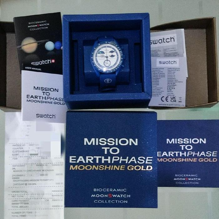Swatch x Omega Mission to Earthphase Moonshine Gold - November 2025 Edition Brand New in Box Origina