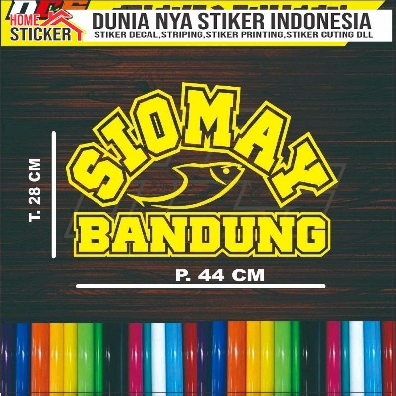 Siomay Bandung Sticker Tempelan Untuk Nama Jualan Di Gerobak Dan Etalase Kaca