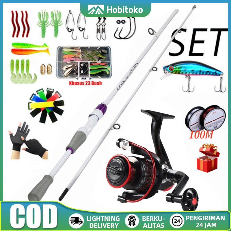Joran Pancing 1 Set Murah  Alat Pancing Murah Reel Pancing Pancing 1 Set Lengkap Kuat / Pancing Cast