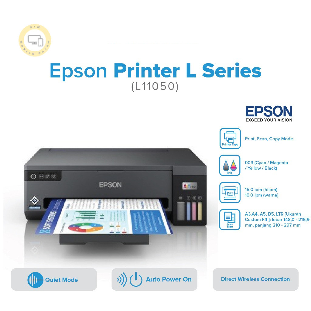 PRINTER EPSON EcoTank L11050 A3 A3+ Wi-Fi Ink Tank Printer PRINT ONLY