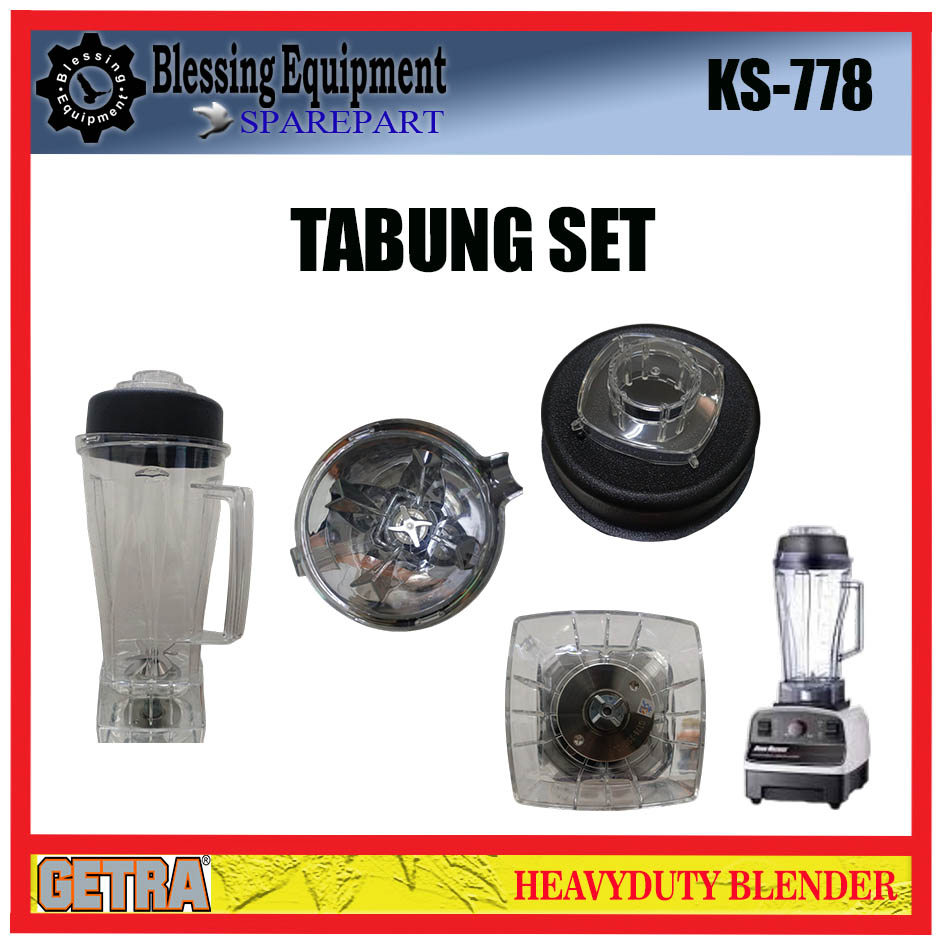 KS-778 Sparepart Jar Set  Tabung Set Gelas Komplit Blender Getra