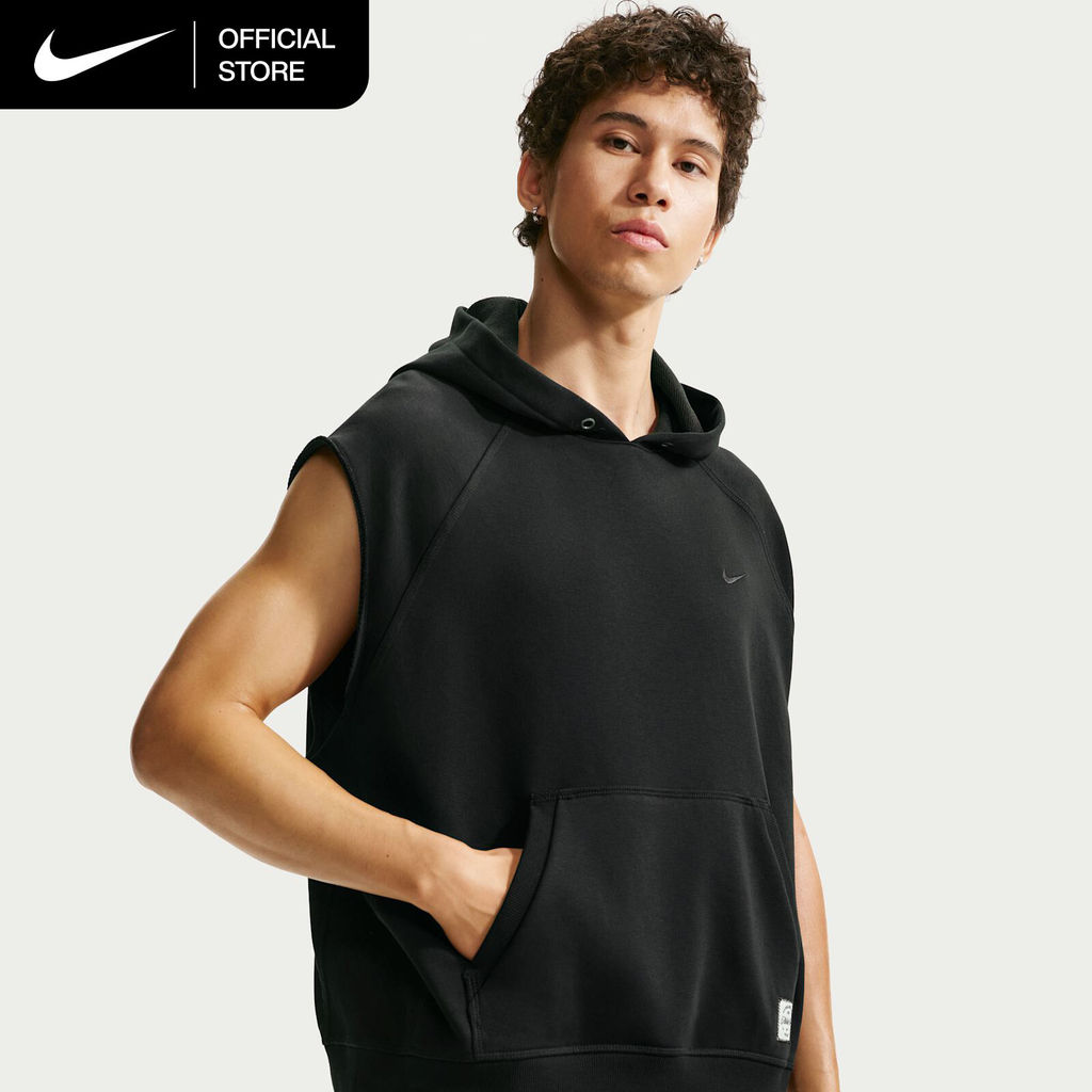 Nike Dri-FIT Men's N.A.C. Fleece Sleeveless Training Hoodie - Black [IF2796-010]