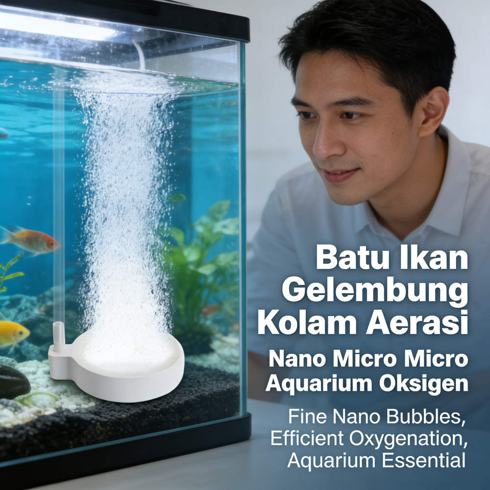 Nano Gelembung Aerasi Batu Kolam Ikan Ikan Nano Micro Bubble Oxygen