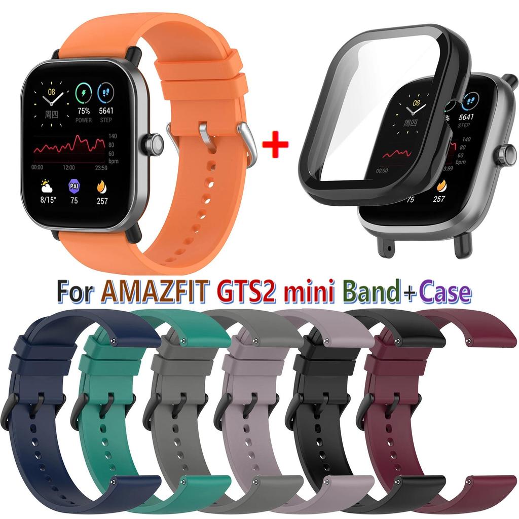 Watchband 20MM Wrist Strap for Huami amazfit GTS2 mini Case Bracelet frame Protective case Cover for