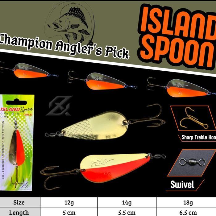 Umpan Lure AXZ Island Spoon 12-14-18 gram - 14 gram