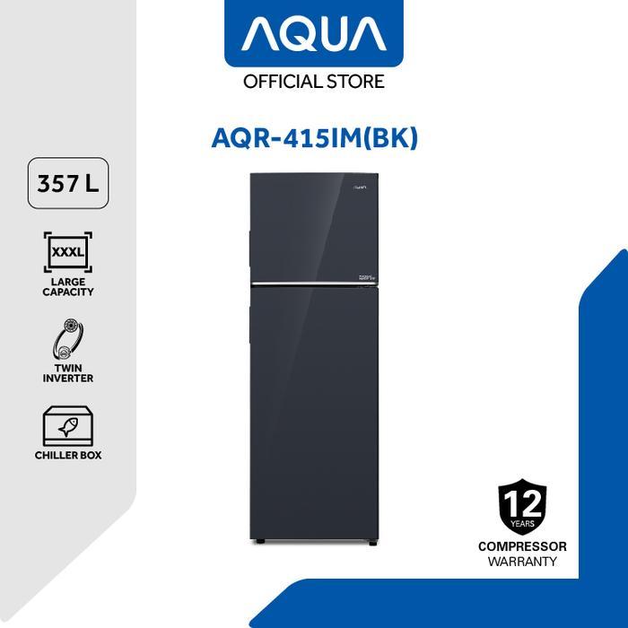 Aqua AQR-415IM Kulkas 2 Pintu Inverter Hitam