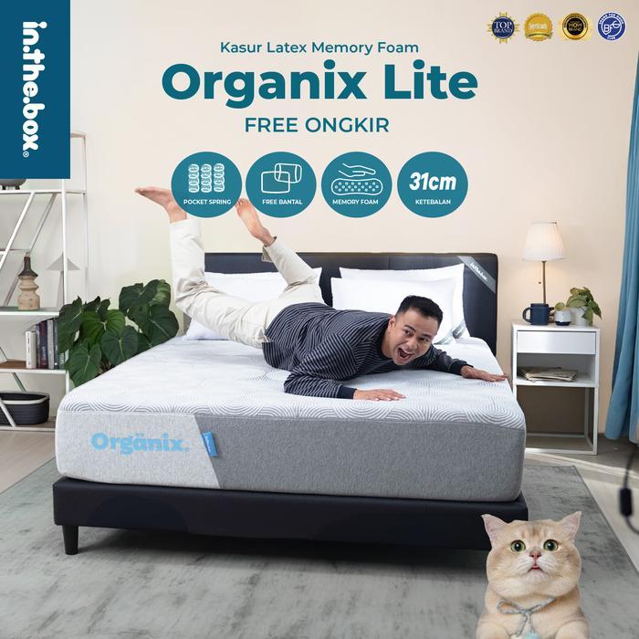 MEGA SALE Kasur Busa Latex Inthebox Organix Lite 180x200 - Free bantal