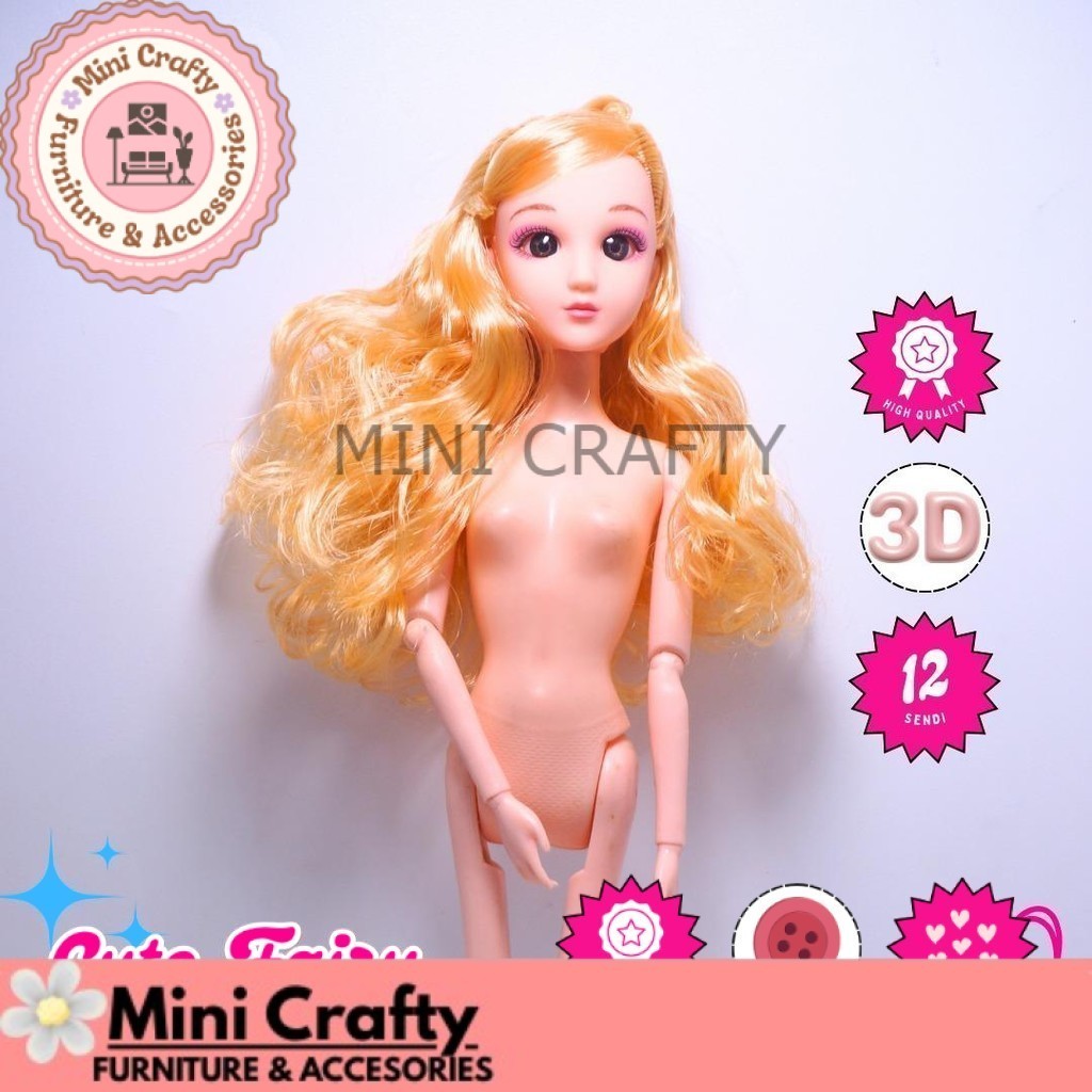 Boneka BJD 30cm 12 Sendi Pivotal Doll Mainan Anak Koleksi Boneka BJD Doll 30cm Gift Doll - Mini Craf