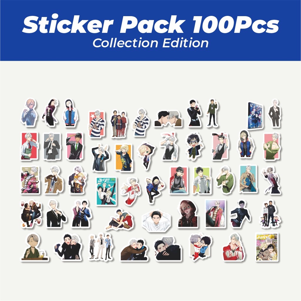

Hot Stiker Anime Yuri On Ice Char Mix 2 Lucu Anti Air Stikers Berperekat Waterproof Sticker Decal Buat Motor Helm Buku Journal Koper Casing HP Laptop Botol Minum