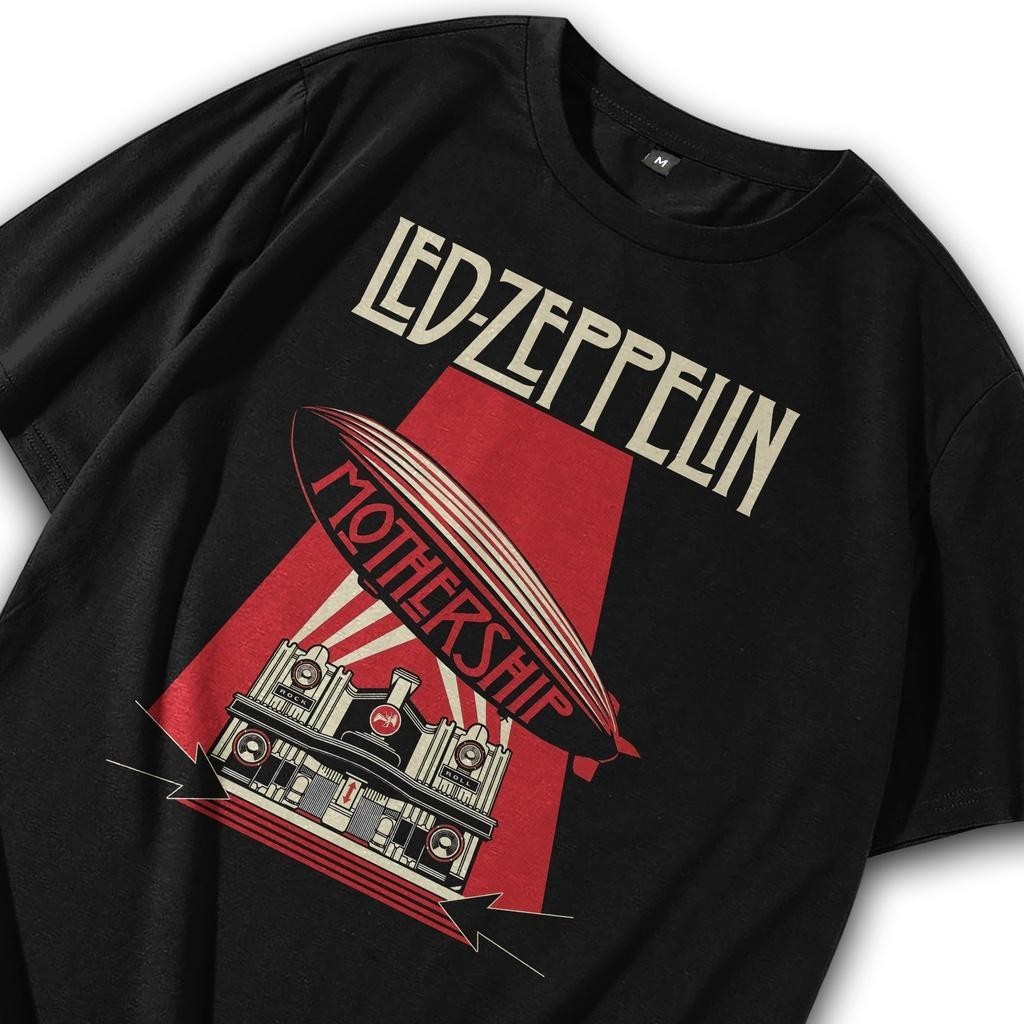 Kaos Band Led Zeppelin Mothership Rock Legend /  Kaos Vintage Pria / Tshirt Band / T shirt Band / Ba