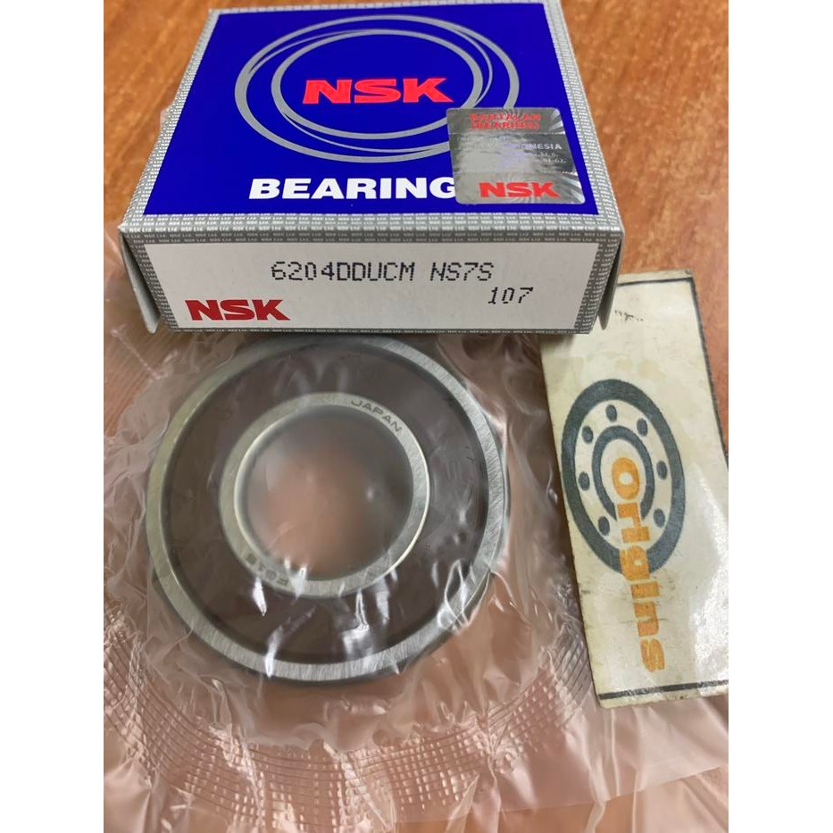 BEARING 6204 2RS NSK ASLI JAPAN 6204 DDU 20mm x 47mm x 14