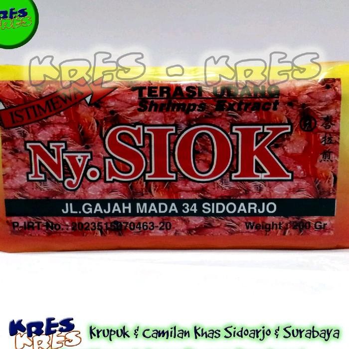 

Ny Siok Terasi Udang Belacan Trasi Mentah