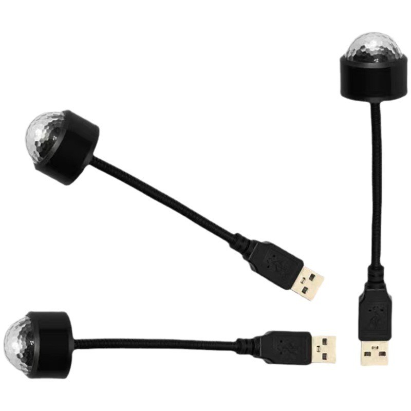 Lampu Laser Proyektor Led USB Bintang Plafon Mobil Kamar Mode 9 RGB