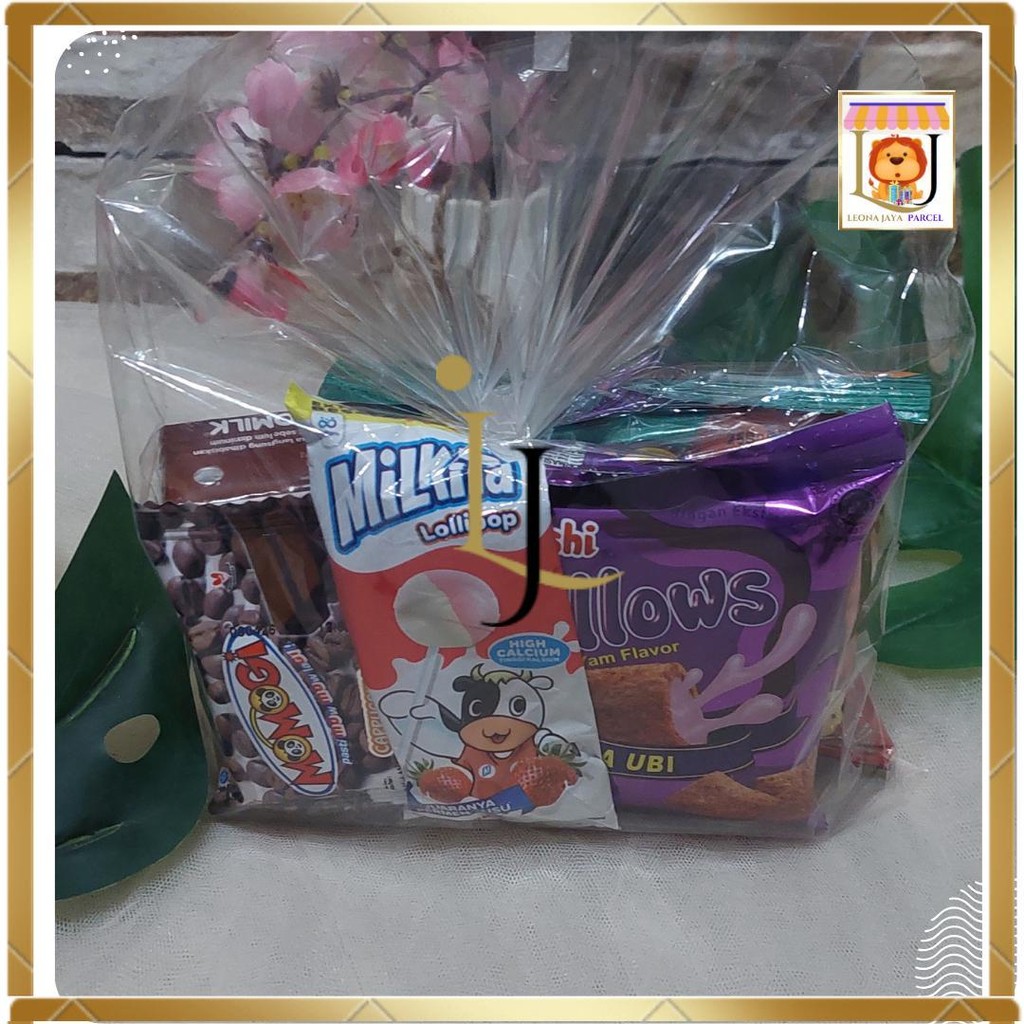 

LJ MARKET PAKET BINGKISAN SNACK ULANG TAHUN HAMPERS ANAK GOODIEBAG SOUVENIR ULTAH PLASTIK POLOS ISI 5