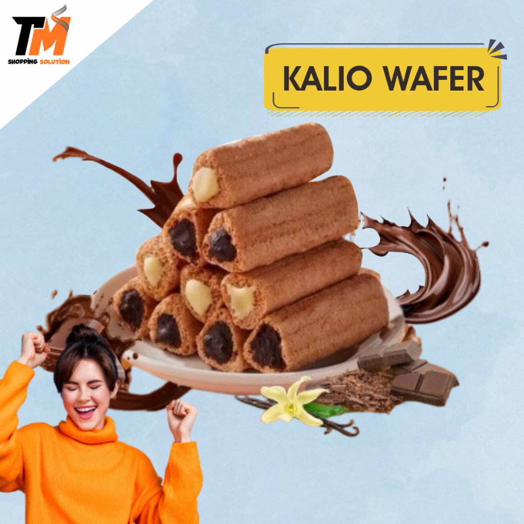 

BISA COD WAFER ISI COKLAT KALIO Batang cokelat panjang dengan sudut cokelat berisi isian/kue kering berbentuk balok Kalio Pisket Kering dengan Rendah dan Coklat