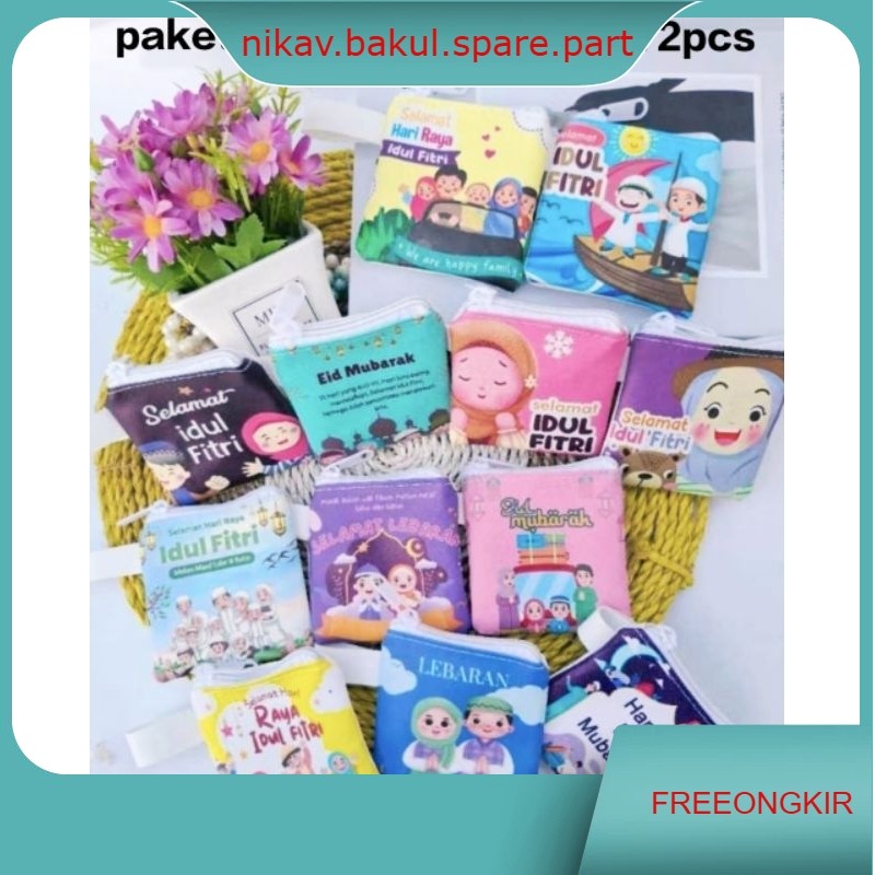 

(Isi 72pcs) Dompet Amplop Printing / Angpao Resleting Lebaran Idul Fitri