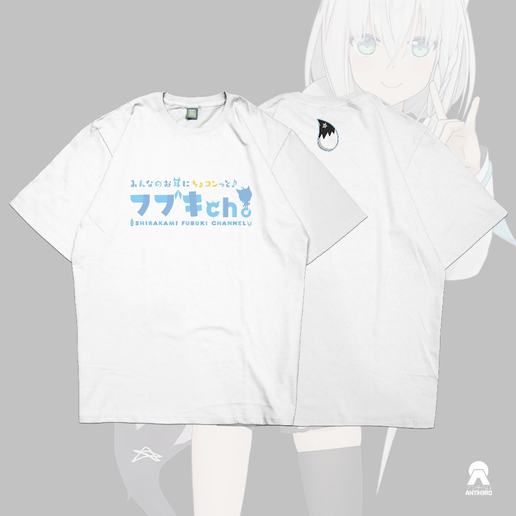 Fubuki Shirakami Holo JP Hololive Gamer Kaos Anime Vtuber T-Shirt
