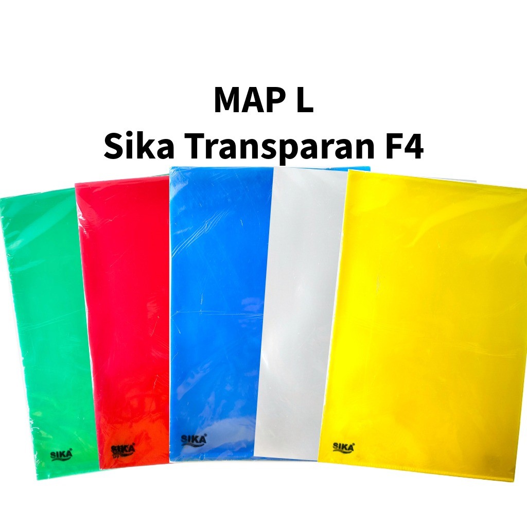 

♚12pcs MAP L SIKA FOLIO F4 / 1pack MAP L clear sleeve folio / map transparant /map plastik♚