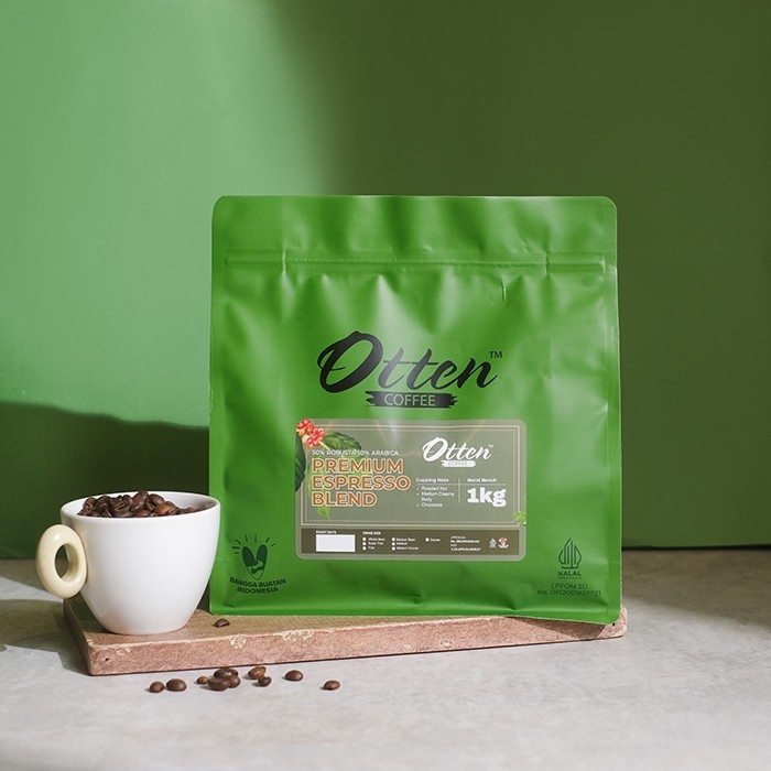 

JAMIN MURAH !!!Premium Espresso Blend 1kg Biji / Bubuk Kopi Komersial House Blend Arabica / Arabika Robusta Otten Coffee Commercial Roasted Beans(BISA LANGSUNG ORDER)