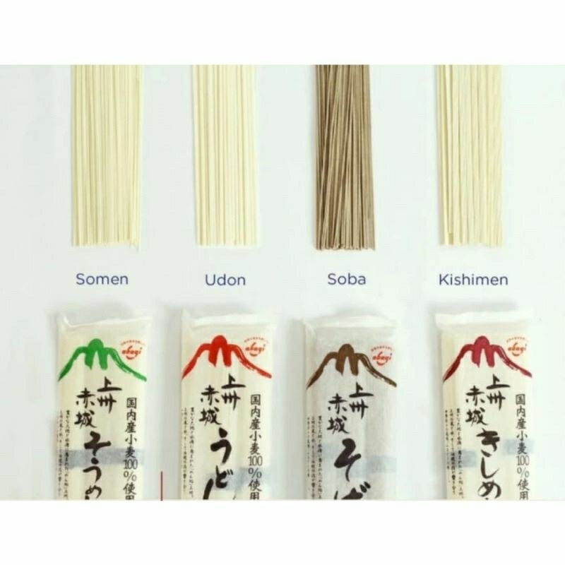 

Joshu Akagi Soba Somen Udon Kishimen (270 gr) / Mie Kering jepang