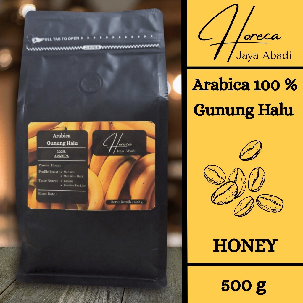 

JAMIN MURAH !!!Horeka Jaya Abadi - Kopi Arabika Gunung Halu Honey Biji - 500 gr(BISA LANGSUNG ORDER)