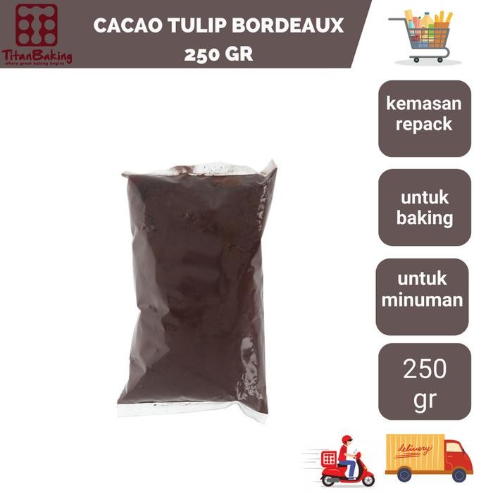 

TULIP CACAO POWDER BOURDEUX BERBAGAI UKURAN - 250 GR