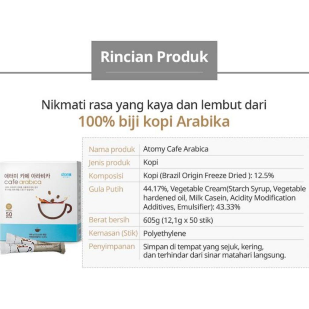 

JAMIN MURAH !!!CAFE ARABICA 50 Stick kopi arabica aman dilambung exp.2027(BISA LANGSUNG ORDER)