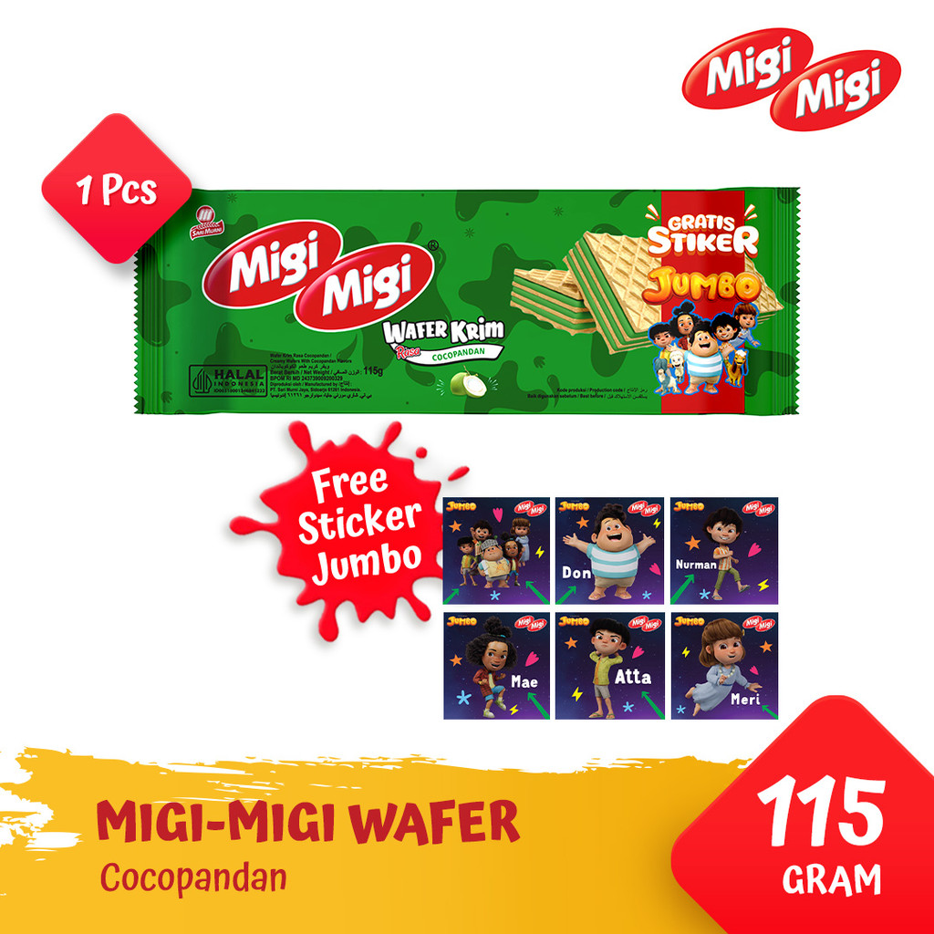 

Migi Migi Wafer Krim 115gr - Cocopandan