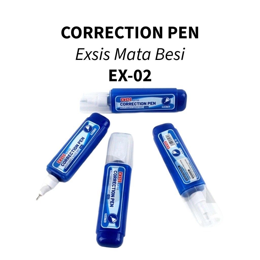 

♚1buah Tipex Cair Ujung Besi / Correction Pen Botol Biru Exsis EX-02♚