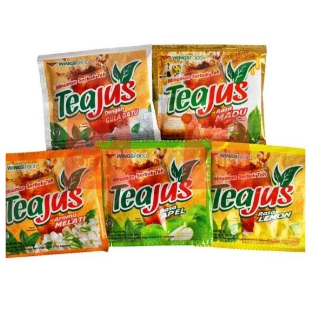 

HKM TERMURAH COD Teajus Minuman Serbuk Teh Sashet 1 Renceng isi 10 Saset