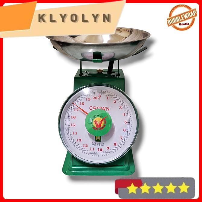 Timbangan Duduk Timbangan Buah 20 Kg Crown