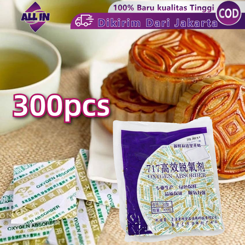 300PCS/SET Makanan Oxygen Absorber Basah Kering/Silica Gel Natural Desiccant Pengawet Kue Daging Bua