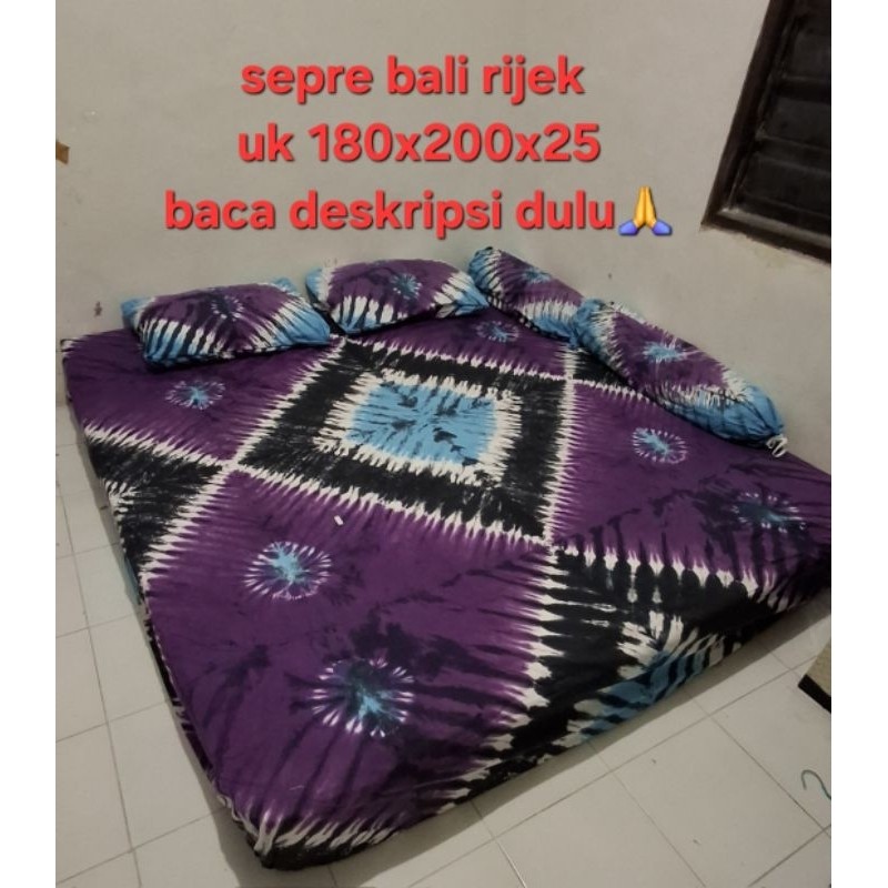 Sprei Bali Rijek Katun Halus 180x200x25