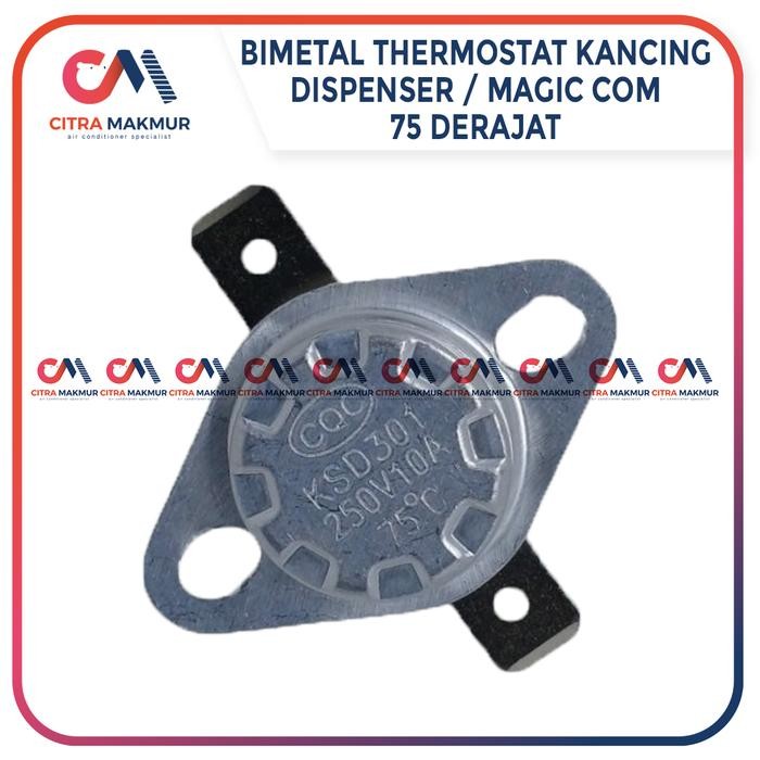 R3N0 Thermostat Dispenser Magic Com Jar Rinnai 75 Derajat Yong Ma Sanken Bimetal  Sensor Suhu Thermo