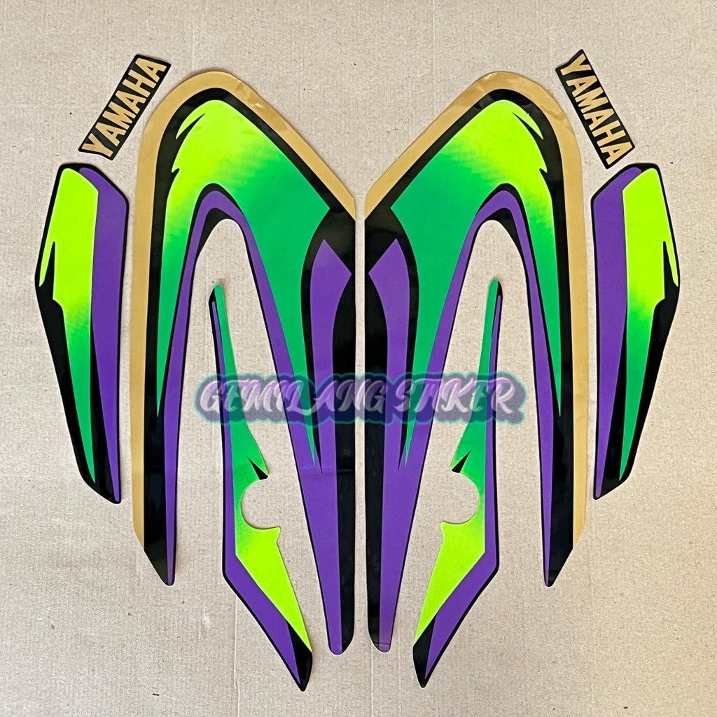 Striping Sticker Yamaha RX Spesial RX S RXS 1995 1996 Hijau Fullset
