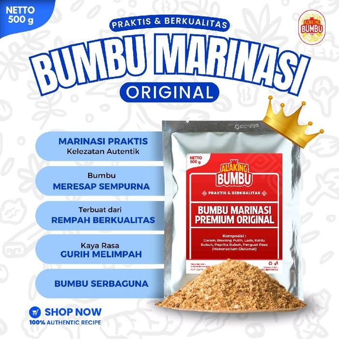 

ALAKING BUMBU BUMBU MARINASI ORIGINAL PREMIUM /BUMBU AYAM CRISPY Msg 2608