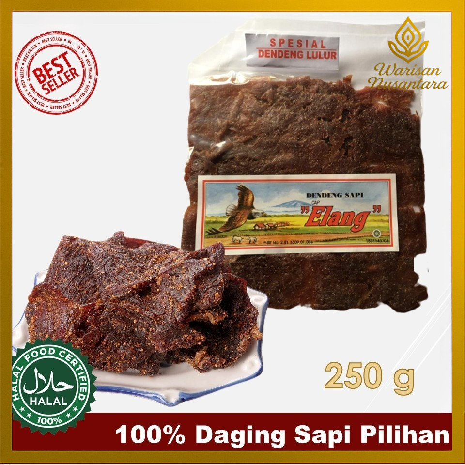 

Dendeng Sapi Kering Dendeng Ayam, Daging Kering Ampel Boyolali Cap Elang Cap Sapi Istimewa