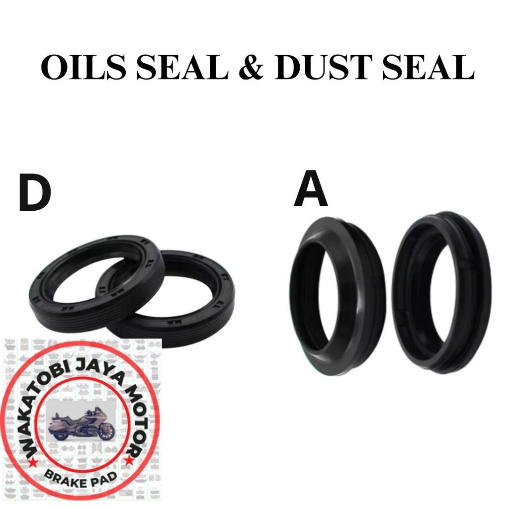 43*55*9.5 Seal Shock depan Motor KAWASAKI ZX 11 ZX1100 NINJA ZX11 ZZR1100 ZZR1100 ZX 93