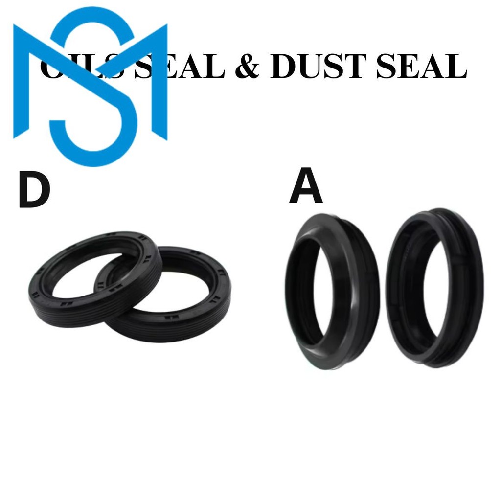 43*55*9.5 Seal Shock depan Motor KAWASAKI ZX 11 ZX1100 NINJA ZX11 ZZR1100 ZZR1100 ZX 93