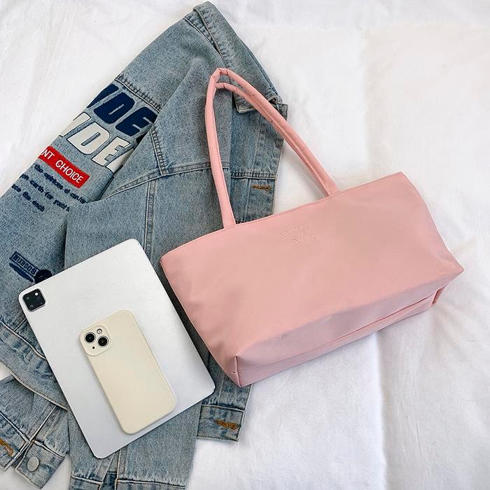 OMYGOOSE TAS BAHU WANITA / TAS TENTENG WANITA / TAS TOTE BAG / TAS NYLON / TFW 0266 - SOFT PURPLE