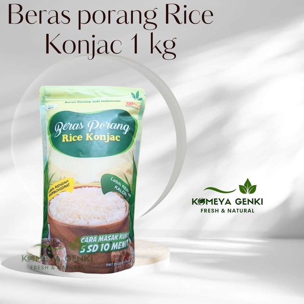 

Rice Konjac Beras Porang 1 Kg Shirataki/Konjac