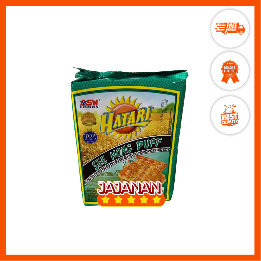 

Hatari See Hong Puff Biskuit Malkist @245gr | Jajanan Snack Grosir Termurah