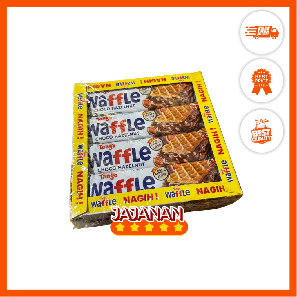 Tango Waffle 2000 Choco Hazelnut Isi 12x25gr Biskuit Wafer | Jajanan Snack Grosir Termurah