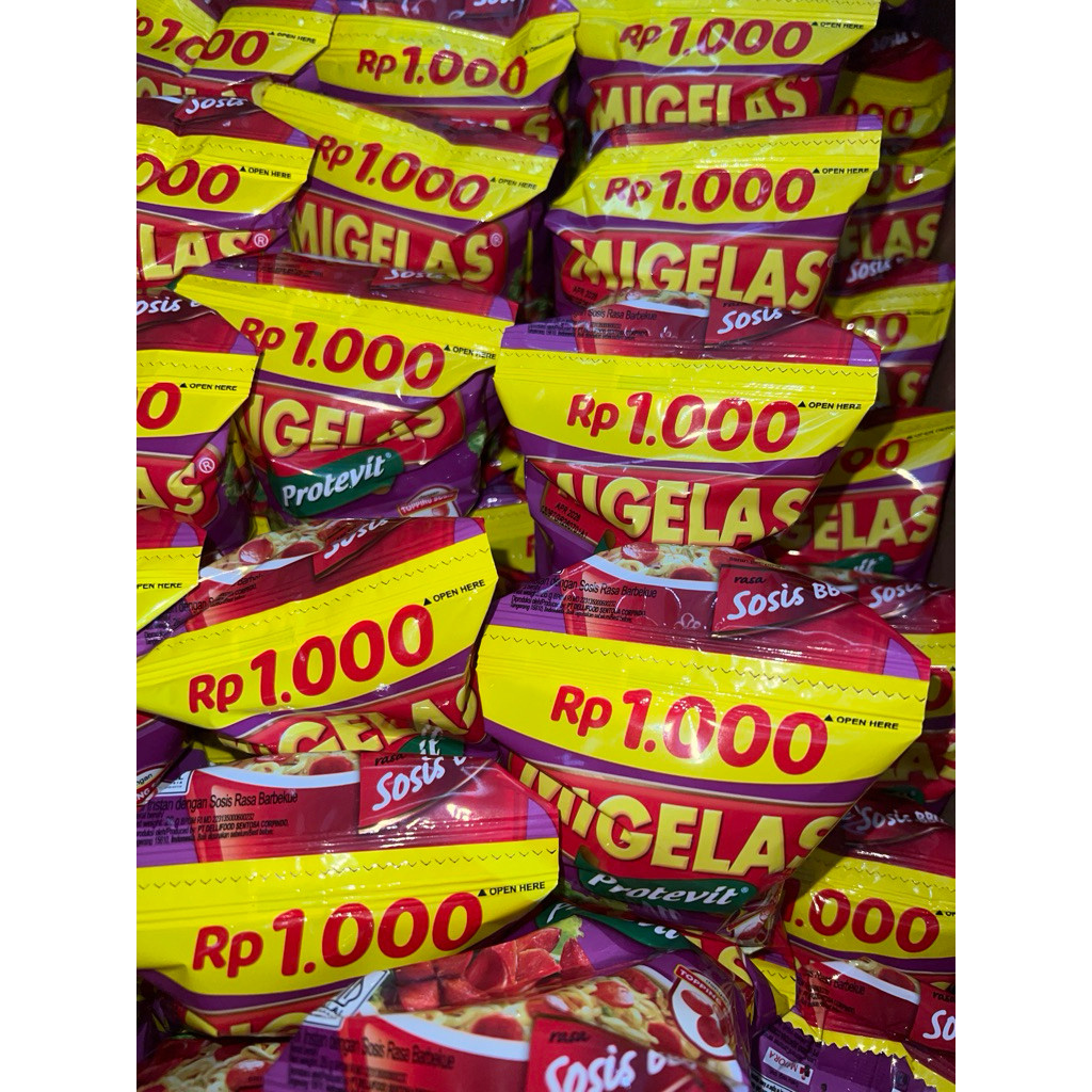 Mie Gelas Renceng Baso Sapi/Sosis BBQ/Ayam Bawang/Kari/Soto/Sop Buntut Isi 12 pcs x 28gr | Jajanan S