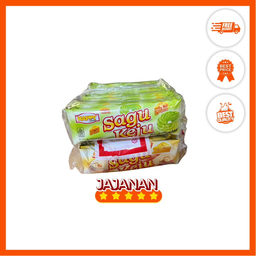 

Sagu Keju Happy Time 1 Pack Isi 20 pcs @10gr