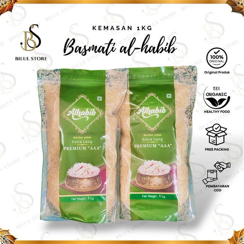 

BERAS BASMATI AL-HABIB 1kg premium rice