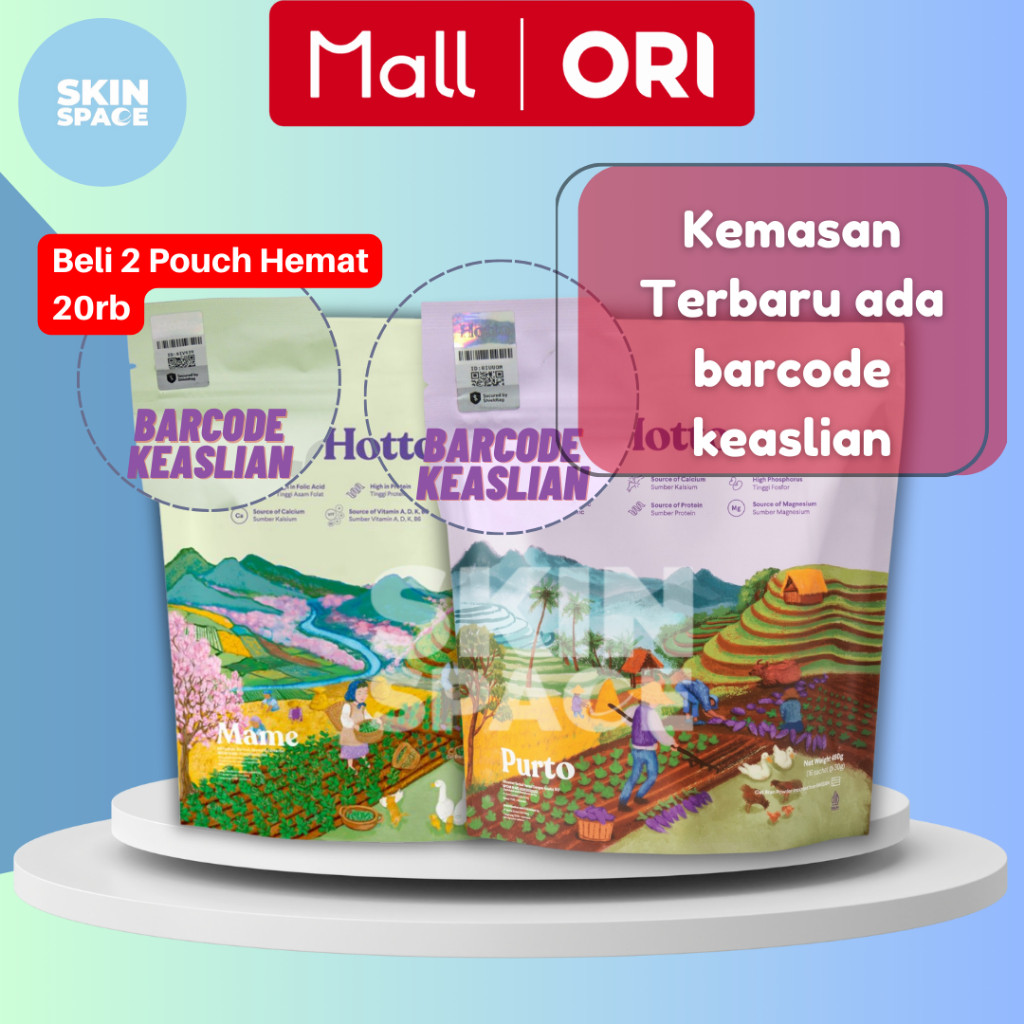 

SALE hotto purto with purple potato tinggi serat hoto mame edamame dengan whey isolate protein