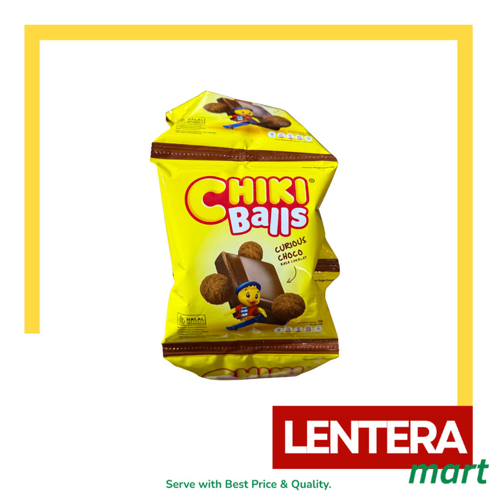 

Chiki Balls Snack 2000 Rasa Keju/Coklat/Chicken 1 Renceng 10 pcs @16gr LenteraMart
